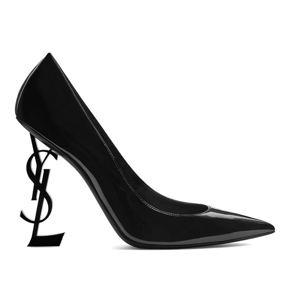 SAINT LAURENT YSL Black Patent Leather OPYUM Pumps size 39 EU/9 US (New) - Picture 1 of 10